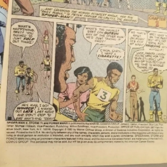 Vintage 1982 & 1996 Spider-Man, Storm & Power Man Battle Smokescreen Comic Books - Picture 3 of 5